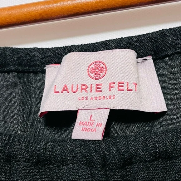 LAURIE FELT Black Peasant Blouse with Multicolor Floral Embroidery - Picture 6 of 16